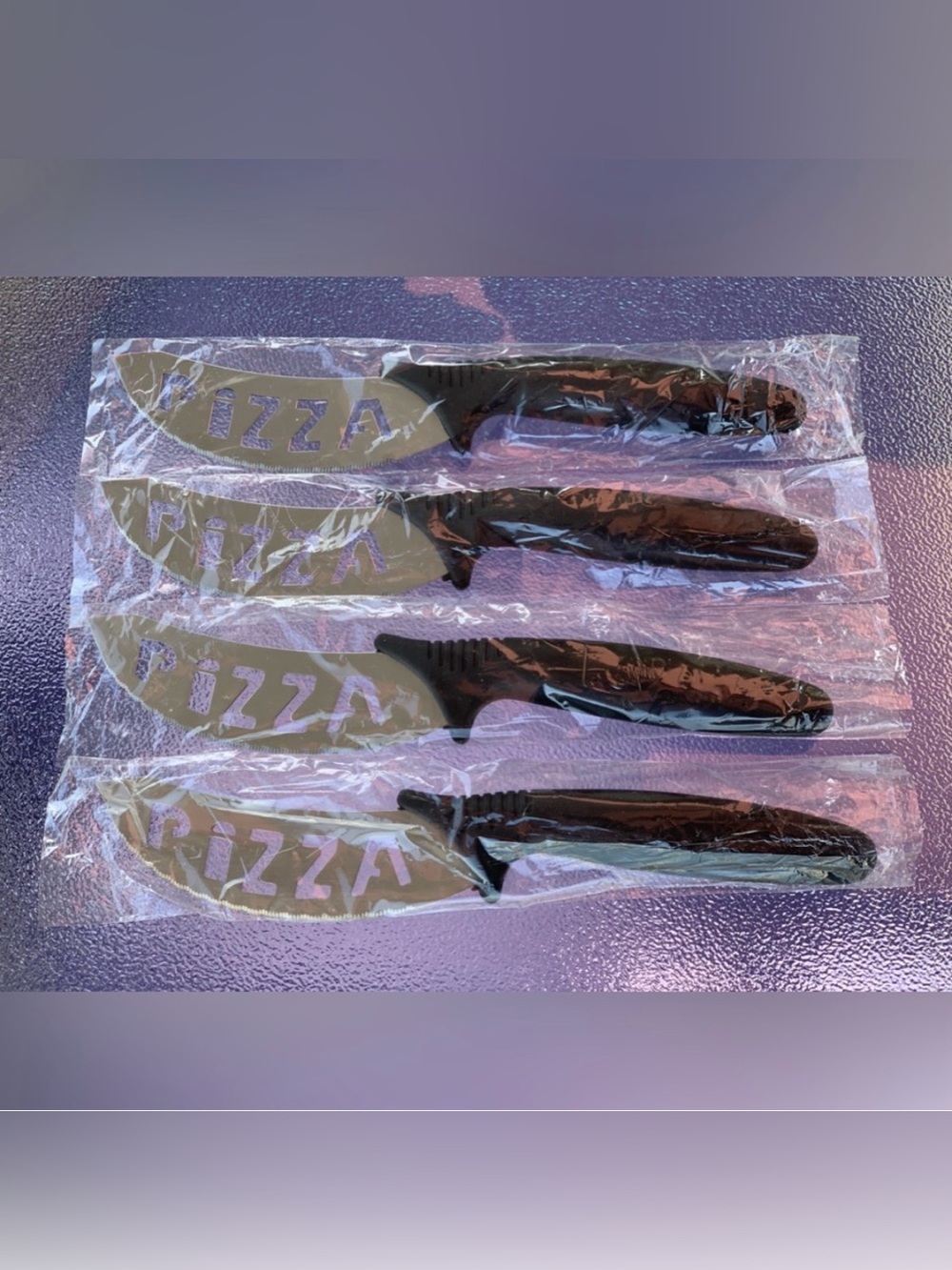 Pizza Forks and Laser Cut Knives ~ 8-Piece Utensil Set - Picture 2 of 3
